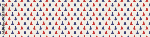 Seamless pattern with simple Christmas trees. Vector.