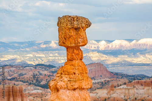 beautiful landscape in Bryce Canyon with magnificent Stone formation,
