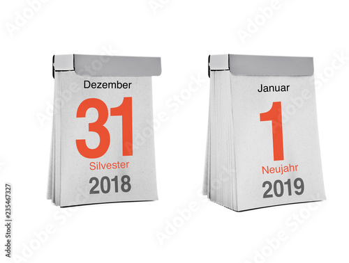 Abreißkalender 2018 - 2019