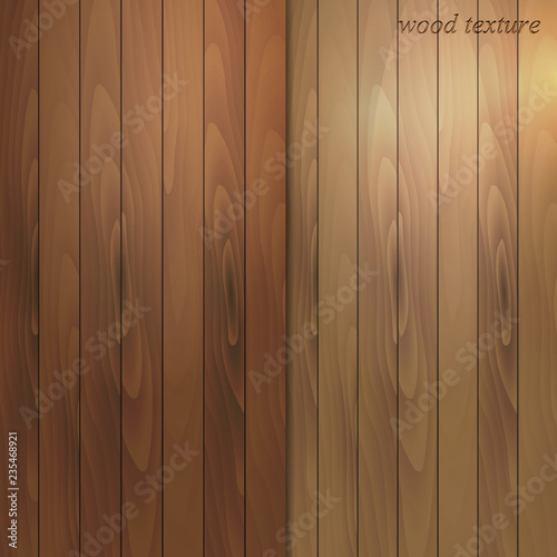 Realistic set of wood textures. Color pattern of parquet, laminated board. Vector illustration.