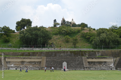 pirámides de cholula puebla mexico photo