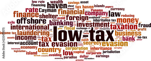 Low-tax word cloud