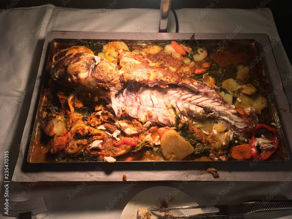 野菜と肉と魚のグリル