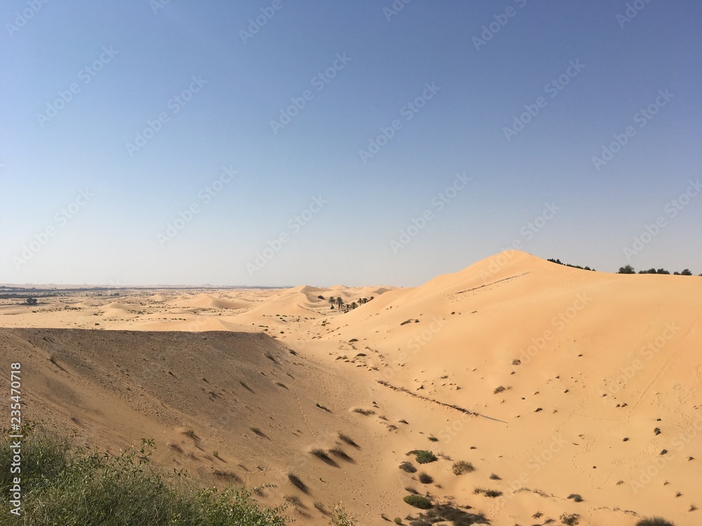 砂漠と青空