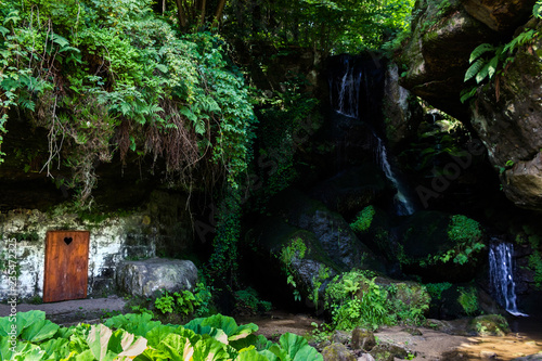 Lichtenhain Waterfall in Kirnitzsch Valley  Saxon Switzerland  Germany