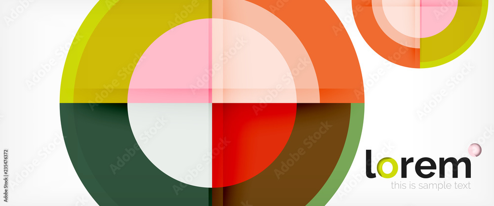 Multicolored round shapes abstract background Multicolored round shapes abstract background