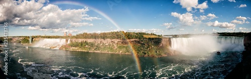 Niagarafälle I Regenogen Panorama