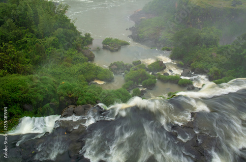 Iguazu river Iguazu falls Tropica forest Argentina