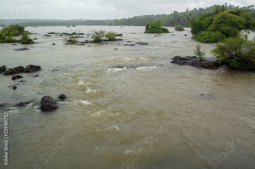 Iguazu river Iguazu falls Tropica forest Argentina