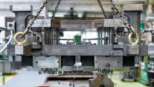 High precision die mold for casting automotive aluminium parts make with iron metal steel by lathe milling drilling and CNC machinery in the factory