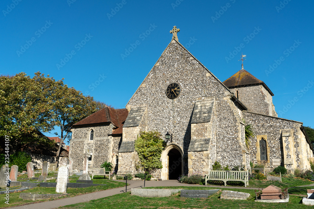 St Margaret's Church in the village of Rottingdean, England, UK. St Margaret's Church in the village of Rottingdean, England, UK.