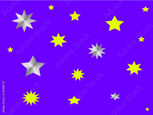 Sternen auf blauem Himmel