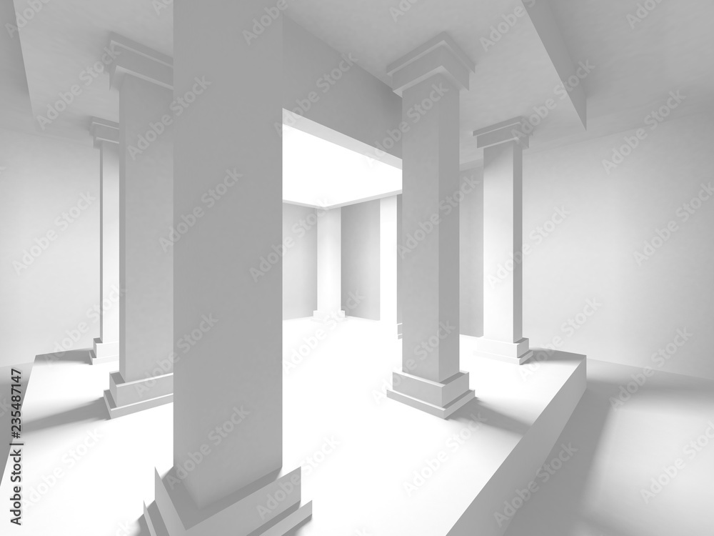 Abstract Modern White Architecture Background Abstract Modern White Architecture Background