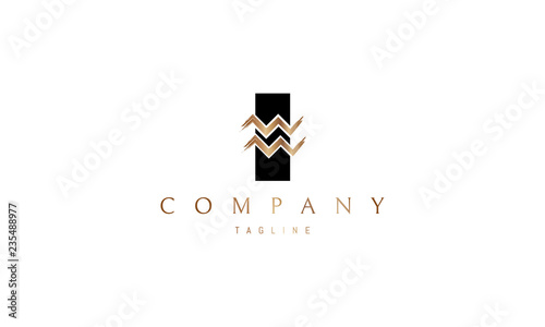 Golden Wave vector logo image