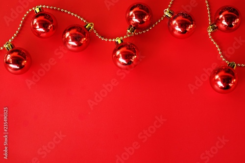 Red balls for Christmas Decorations.