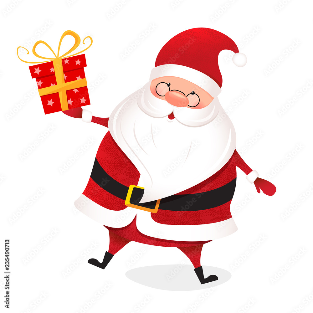 Santa Claus with gift present Santa Claus with gift present
