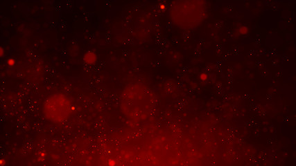 Dust particles. Abstract background of particles. Fire flying sparks. 3d rendering.