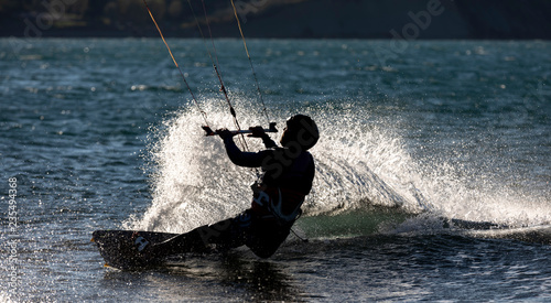 Fototapeta Naklejka Na Ścianę i Meble -  kitesurfing, wave