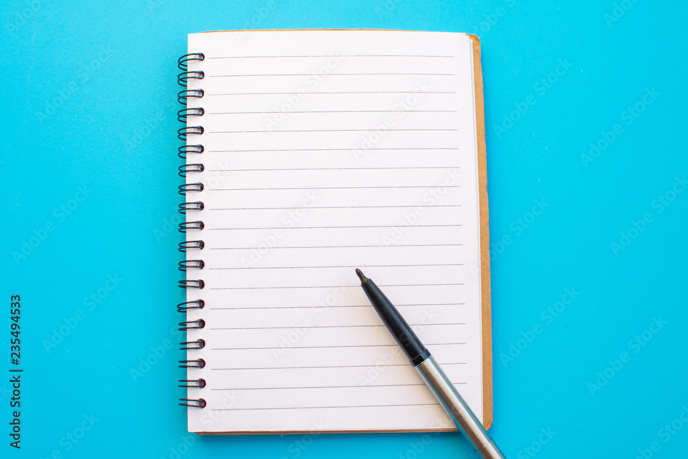 Notebook and equipment back to school on color background. Notebook and equipment back to school on color background.