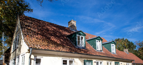 tile roof on a new house