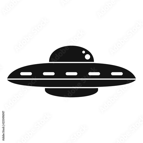 Ufo cosmic ship icon. Simple illustration of ufo cosmic ship vector icon for web design isolated on white background