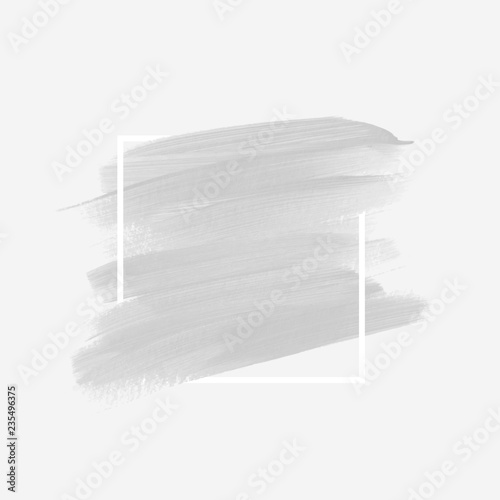 Logo brush painted stroke background design illustration vector. Perfect acrylic design for headline, logo and sale banner. 