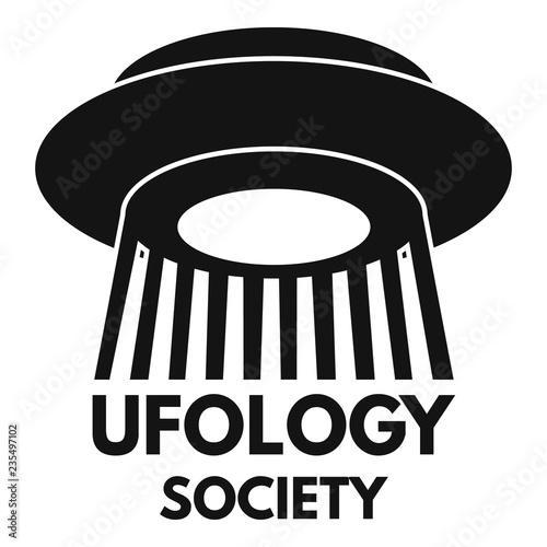 Ufology society fan logo. Simple illustration of ufology society fan vector logo for web design isolated on white background