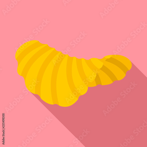 Rippled chips icon. Flat illustration of rippled chips vector icon for web design