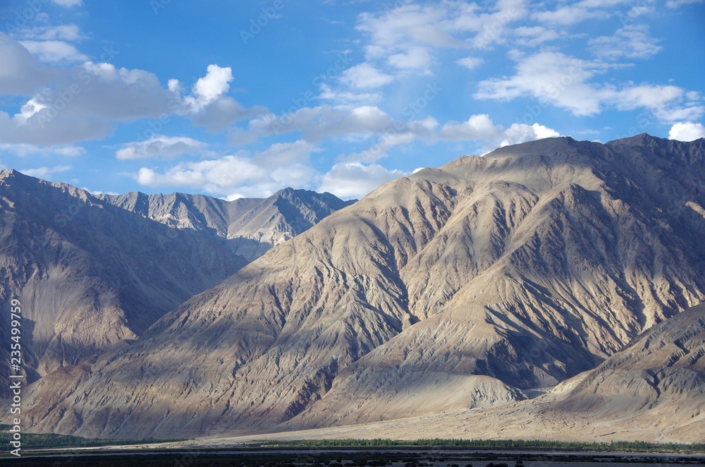 Landscape in the Nubra Valley in Ladakh, India