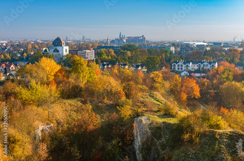 Autumn landscape, Krakow, Poland, Zakrzowek park