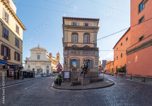Canvas Print Marino (Italy) - An old city of Castelli Romani in metropolitan area of Rome, famous for its white wine and its Grape Festival