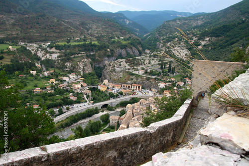 Obraz na płótnie Medieval city of Entrevaux, Alpes-de-Haute-Provence, France w salonie