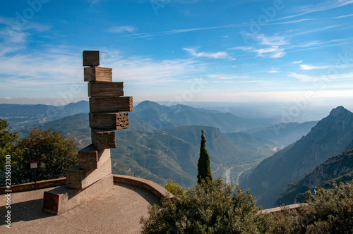 View from Montserrat, Spain photo
