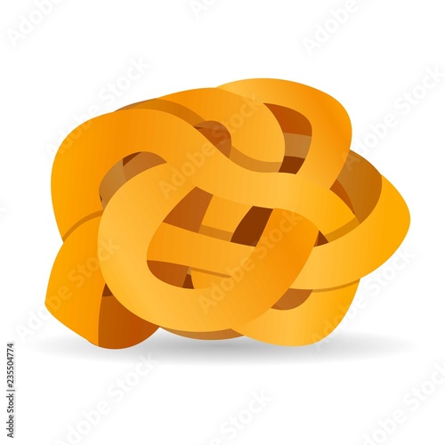 Tagliatelle icon. Cartoon of tagliatelle vector icon for web design isolated on white background