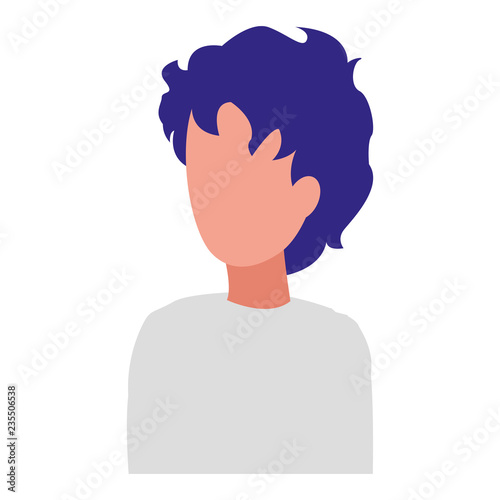 young man modeling character