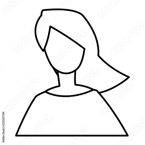 young woman modeling character