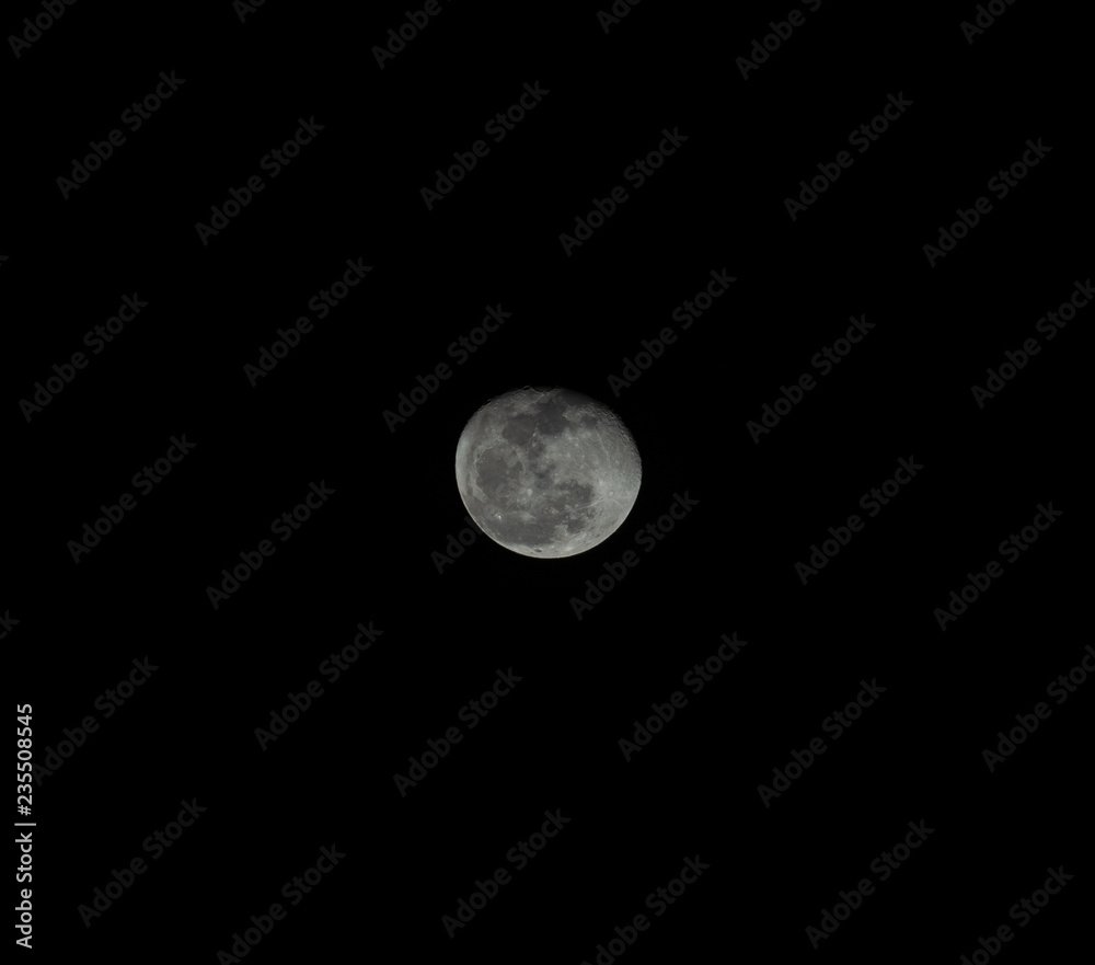 Full moon that has a black background. The Moon's orbit around the Earth. Full moon that has a black background. The Moon's orbit around the Earth.