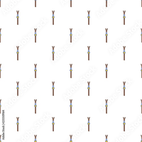 Fashion zip pattern seamless vector repeat for any web design