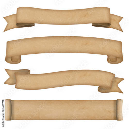Paper scroll banner collection 2