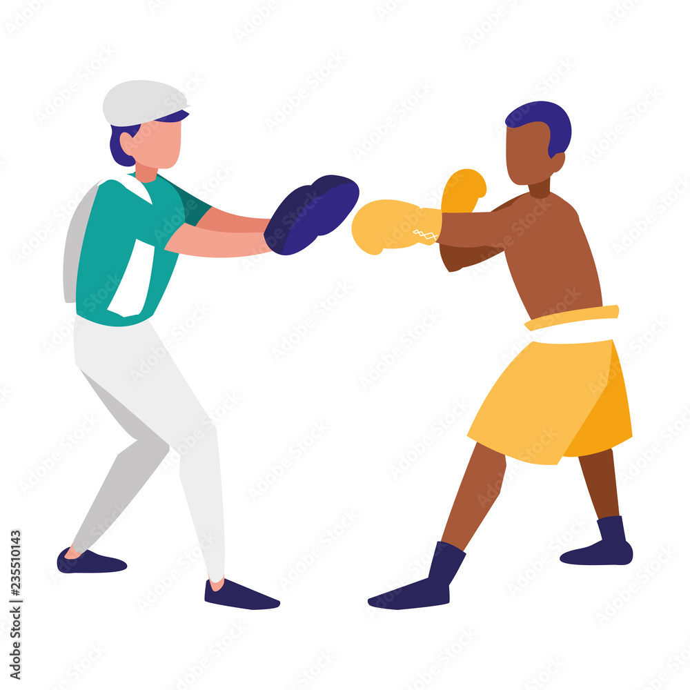 boxer and sparring training avatars characters boxer and sparring training avatars characters