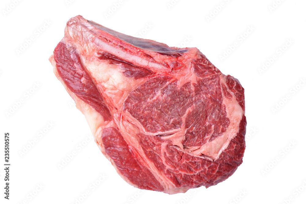 brisket on bone on white background brisket on bone on white background