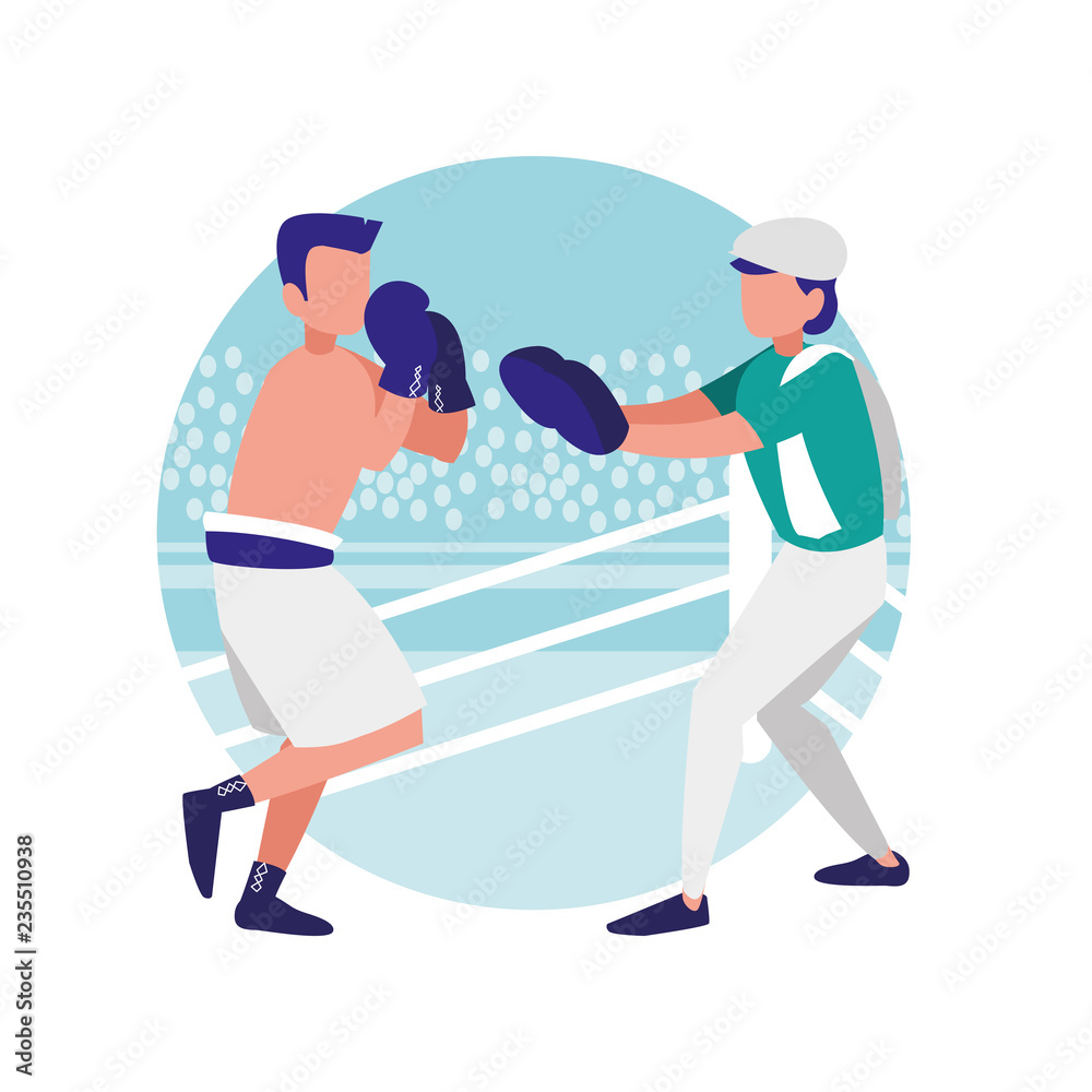 boxer and sparring training avatars characters boxer and sparring training avatars characters