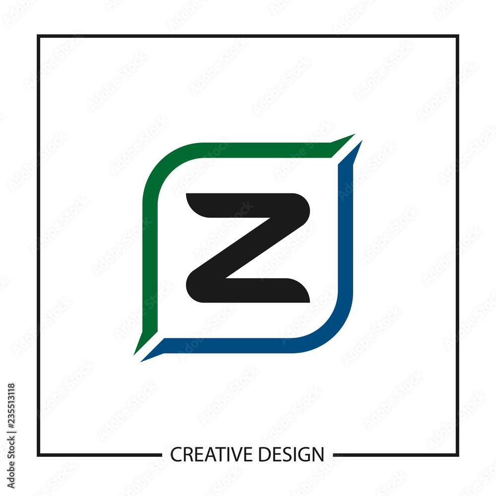 Initial Letter Z Logo Template Vector Design
