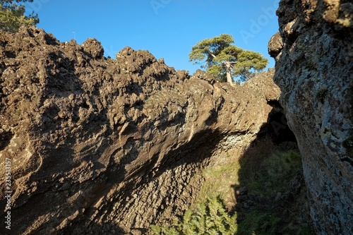 Lava Tube In Etna Park, Sicily