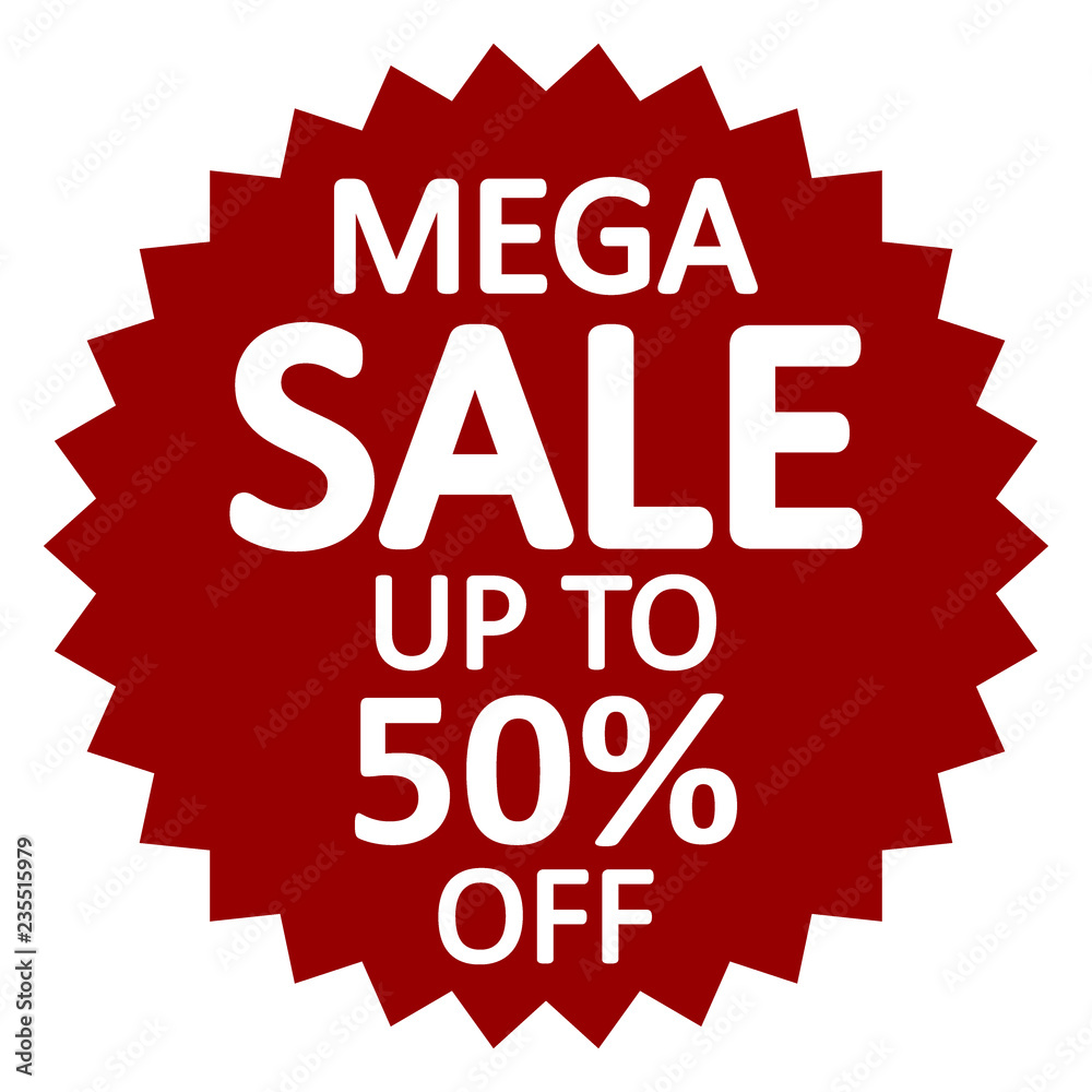 Obraz premium Mega sale sign.