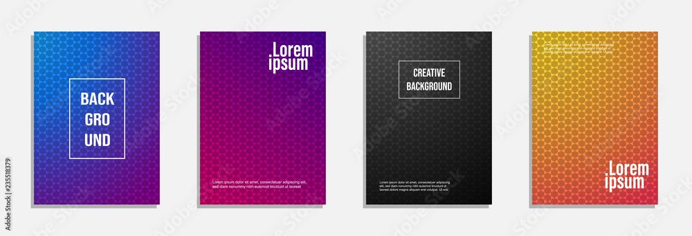 Minimal cover design. set of geometric pattern background Minimal cover design. set of geometric pattern background