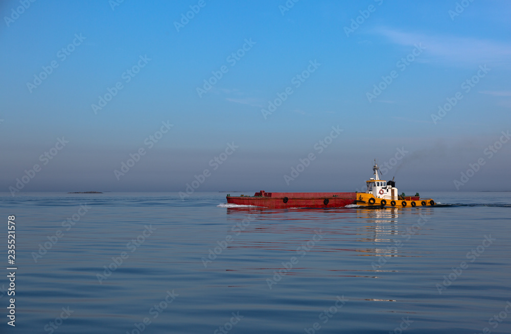 Tug boat in the sea Tug boat in the sea