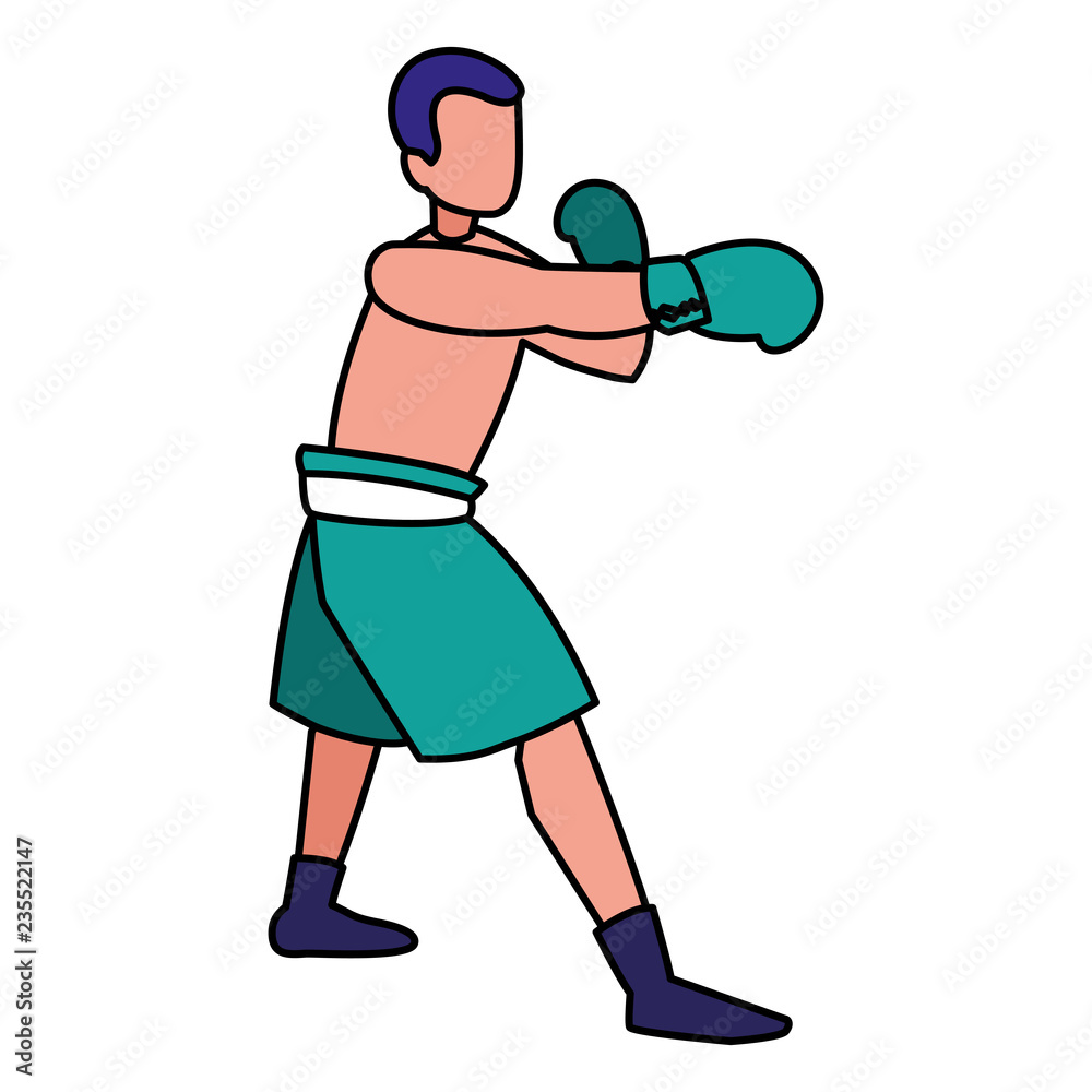 boxer training avatar character