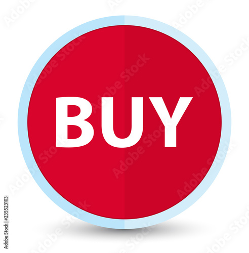 Buy flat prime red round button