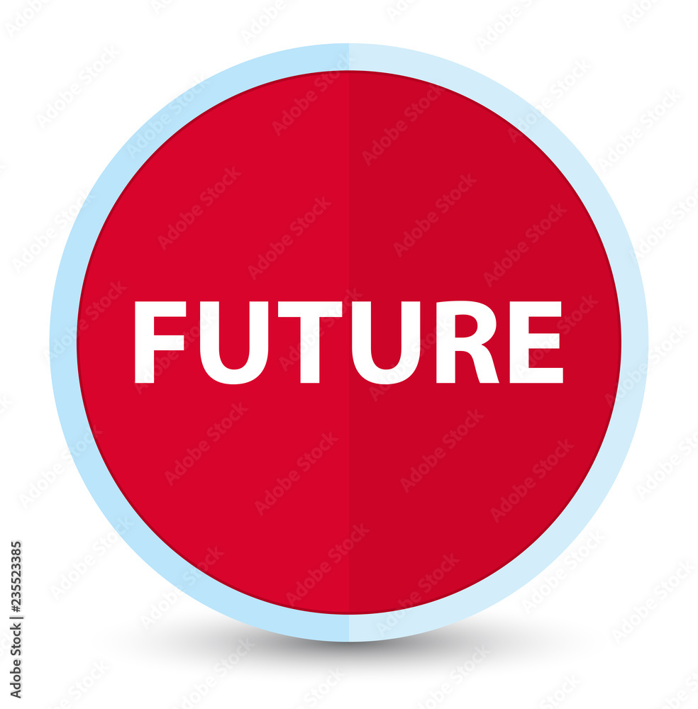 Future flat prime red round button Future flat prime red round button